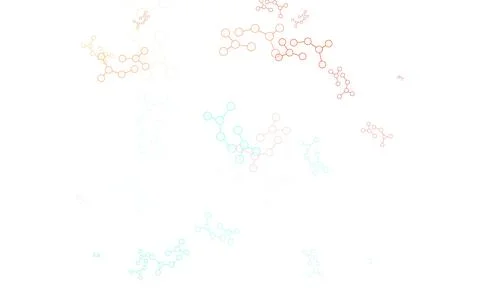 Light Green, Red vector backdrop with artificial intelligence data. Stock Illustration