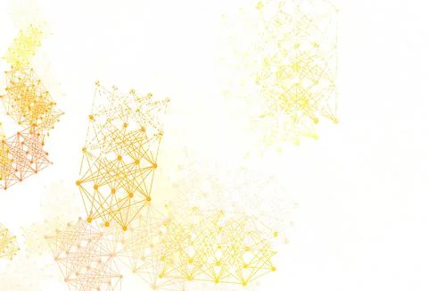 Light Green, Red vector backdrop with artificial intelligence data. Stock Illustration