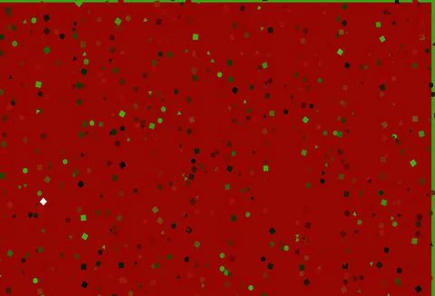 Light Green, Red vector backdrop with lines, circles, rhombus. Stock Illustration