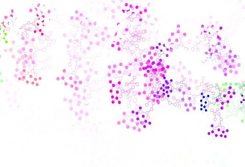Light Green, Red vector backdrop with artificial intelligence data. Stock Illustration