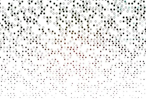 Light Green, Red vector background with bubbles. Illustrazione stock