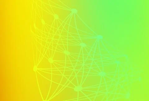 Light Green, Red vector background with forms of artificial intelligence. Illustrazione stock