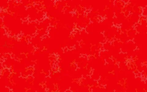 Light Green, Red vector background with forms of artificial intelligence. Ilustración de archivo