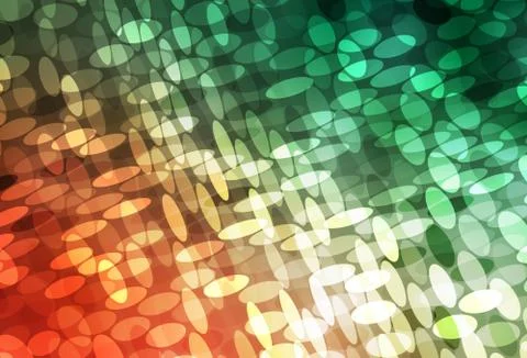 Light Green, Red vector background with bubbles. Stock Illustration