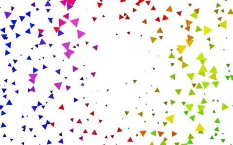Light Green, Red vector background with triangles. 스톡 일러스트