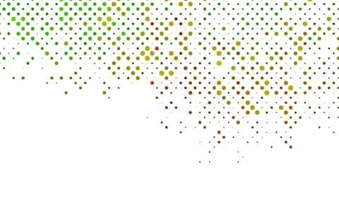 Light Green, Red vector background with bubbles. Stock Illustration