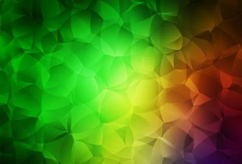 Light Green, Red vector background with abstract shapes. Stock Illustration