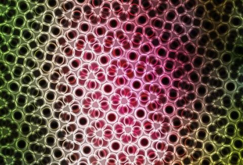 Light Green, Red vector background with spots. Stock Illustration