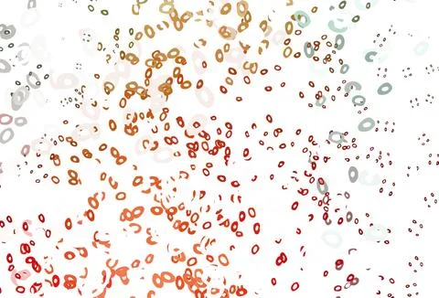 Light Green, Red vector background with bubbles. Stock Illustration