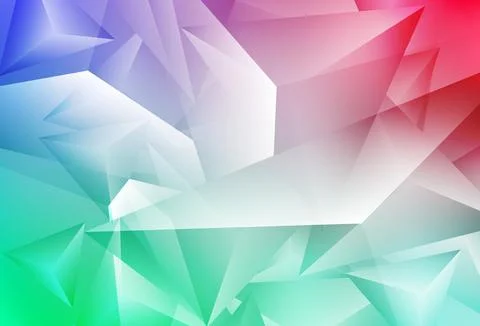 Light Green, Red vector background with polygonal style. イラスト素材