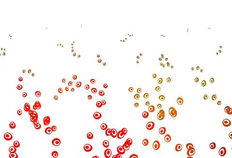 Light Green, Red vector background with bubbles. Stock Illustration