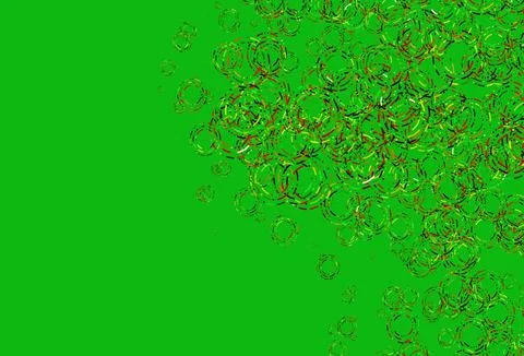 Light Green, Red vector background with bubbles. Illustrazione stock
