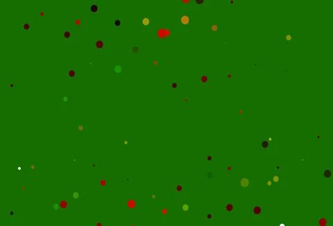 Light Green, Red vector background with bubbles. Stockillustratie