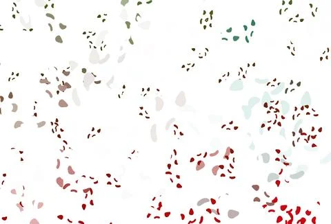 Light green, red vector background with abstract forms. Stock Illustration