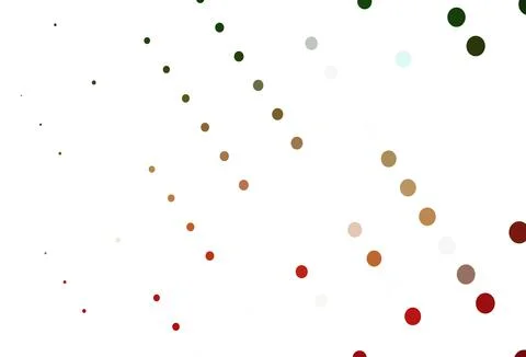 Light Green, Red vector background with bubbles. Stock Illustration