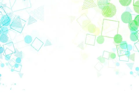 Light Green, Red vector background with polygonal style with circles. イラスト素材