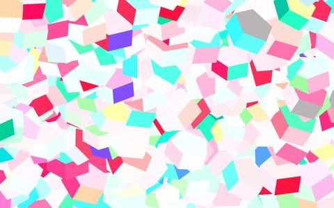 Light Green, Red vector background with set of hexagons. Stock Illustration