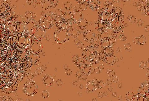 Light Green, Red vector background with bubbles. Stockillustratie