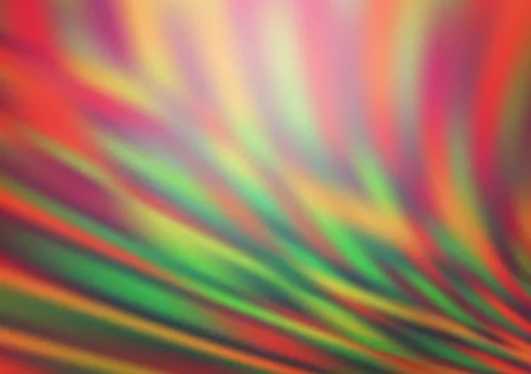 Light Green, Red vector blurred and colored background. Stock Illustration