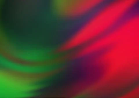 Light Green, Red vector blurred bright pattern. Stock Illustration