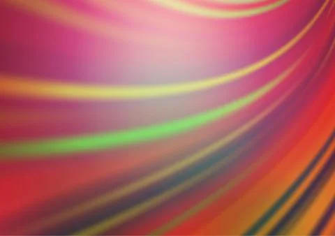 Light Green, Red vector blurred shine abstract background. 스톡 일러스트