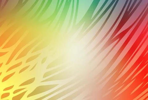 Light Green, Red vector blurred shine abstract template. Stock Illustration