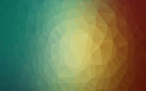 Light Green, Red vector blurry triangle template. 스톡 일러스트