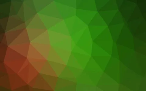 Light Green, Red vector blurry triangle pattern. Stock Illustration