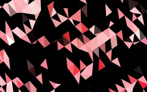 Light Green, Red vector blurry triangle pattern. Stock Illustration