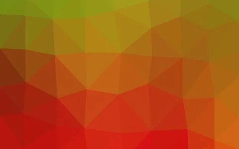 Light Green, Red vector blurry triangle texture. Stock Illustration