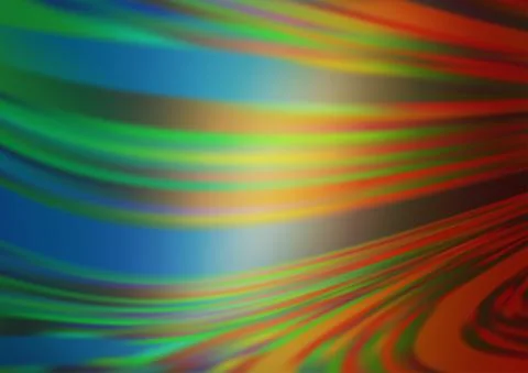 Light Green, Red vector bokeh pattern. イラスト素材