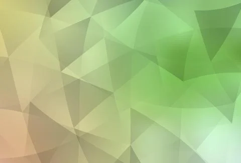 Light Green, Red vector gradient triangles pattern. Stock Illustration