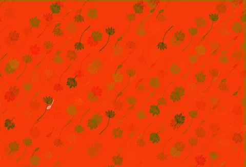 Light Green, Red vector hand painted pattern. Stock Illustration