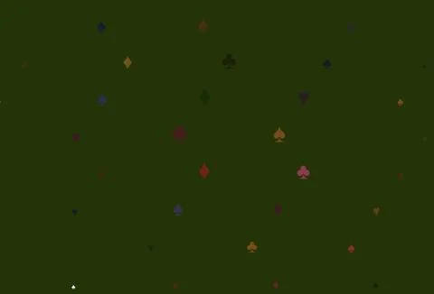 Light Green, Red vector layout with elements of cards. Stock Illustration