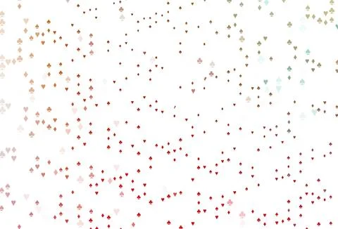 Light Green, Red vector layout with elements of cards. Stock Illustration