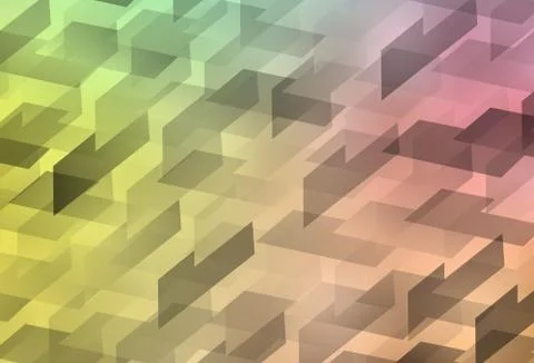 Light Green, Red vector layout with lines, rectangles. Illustrazione stock