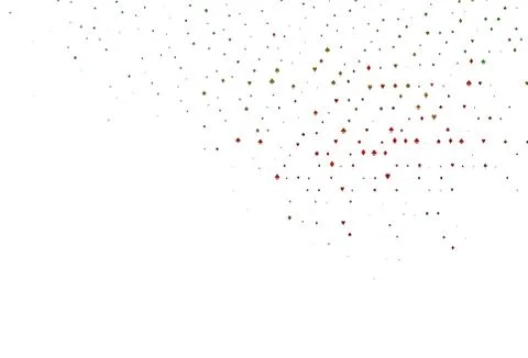 Light Green, Red vector layout with elements of cards. Stockillustratie