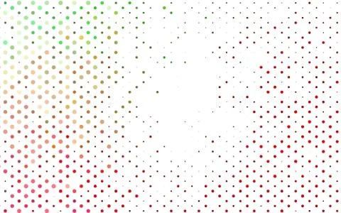 Light Green, Red vector layout with circle shapes. Stock Illustration