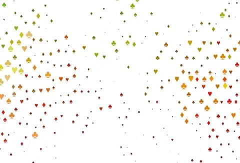 Light Green, Red vector layout with elements of cards. Illustrazione stock