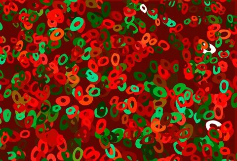 Light Green, Red vector layout with circle shapes. Stockillustratie