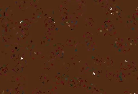 Light Green, Red vector layout with algebra elements. Stock Illustration