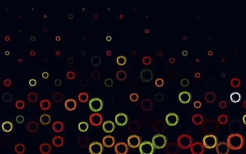Light Green, Red vector layout with circle shapes. Stock Illustration