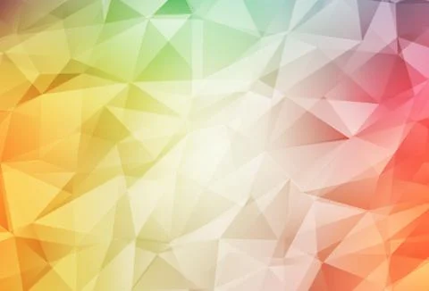 Light Green, Red vector low poly background. Stock Illustration