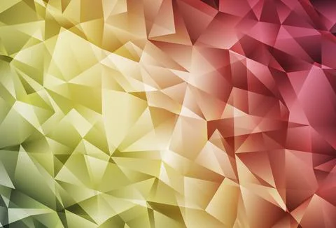 Light Green, Red vector low poly background. 스톡 일러스트