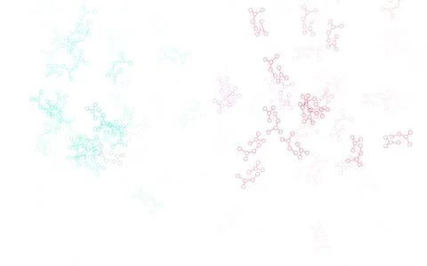 Light Green, Red vector pattern with artificial intelligence network. イラスト素材