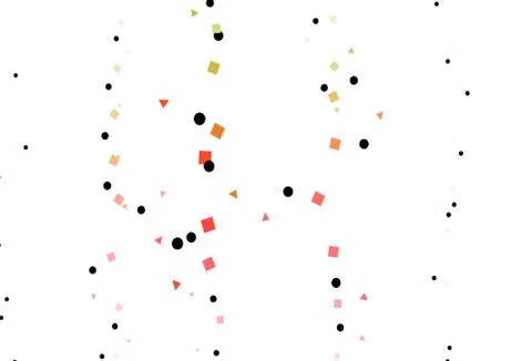 Light Green, Red vector pattern in polygonal style with circles. Illustrazione stock