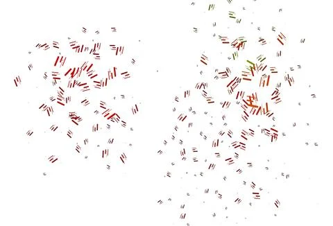 Light Green, Red vector pattern with narrow lines. Stock Illustration