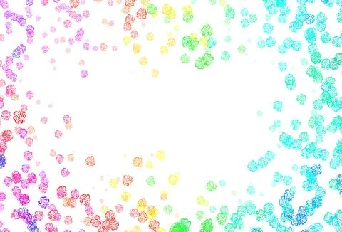 Light Green, Red vector pattern with random forms. Illustrazione stock