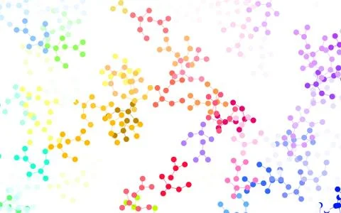 Light Green, Red vector pattern with artificial intelligence network. Stock Illustration