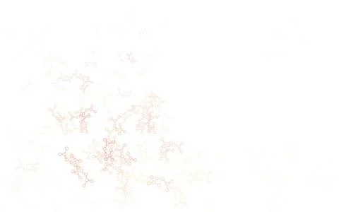 Light Green, Red vector pattern with artificial intelligence network. 库存插图